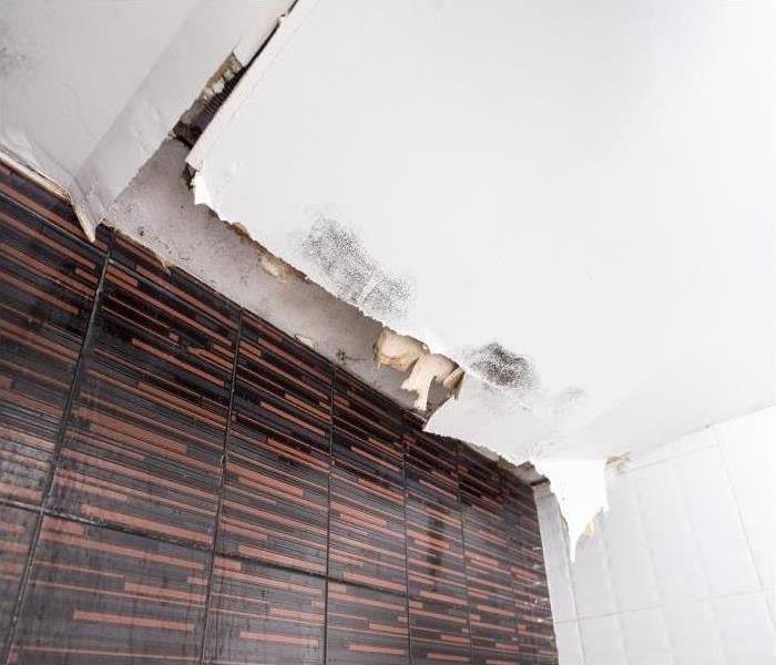 water damaged ceiling